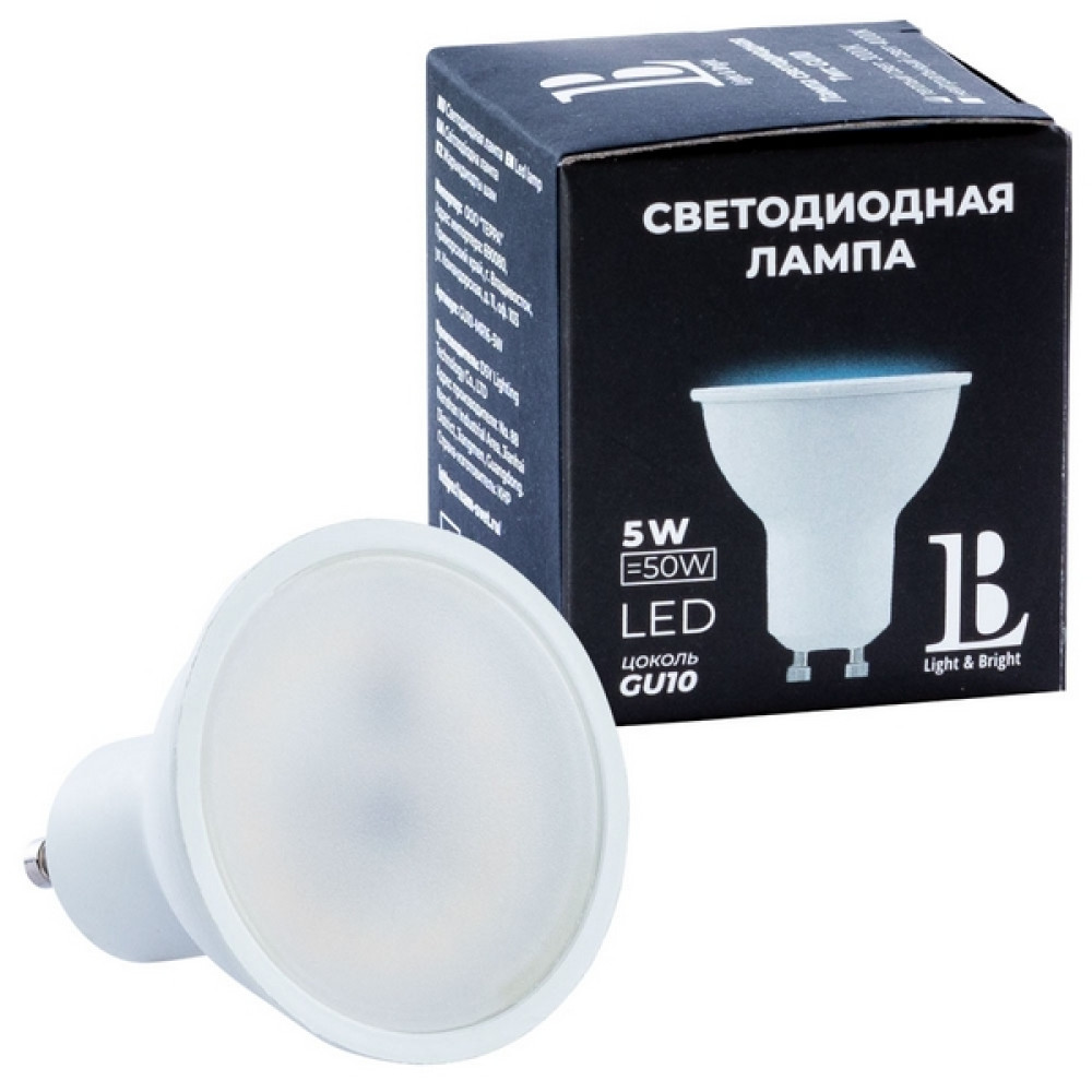 Лампочка светодиодная GU10-5W-MR16-4000K_lb