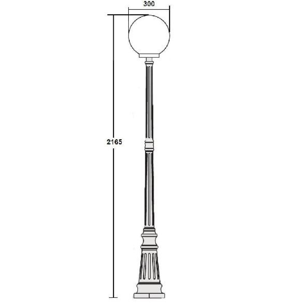 Наземный фонарь  88209L Bl