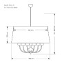 Подвесная люстра Narni NAR-ZW-6(BC)