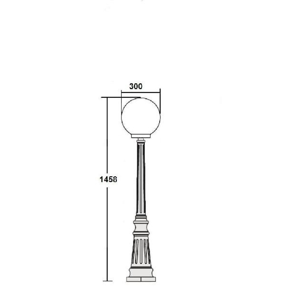 Наземный фонарь  88211L Bl