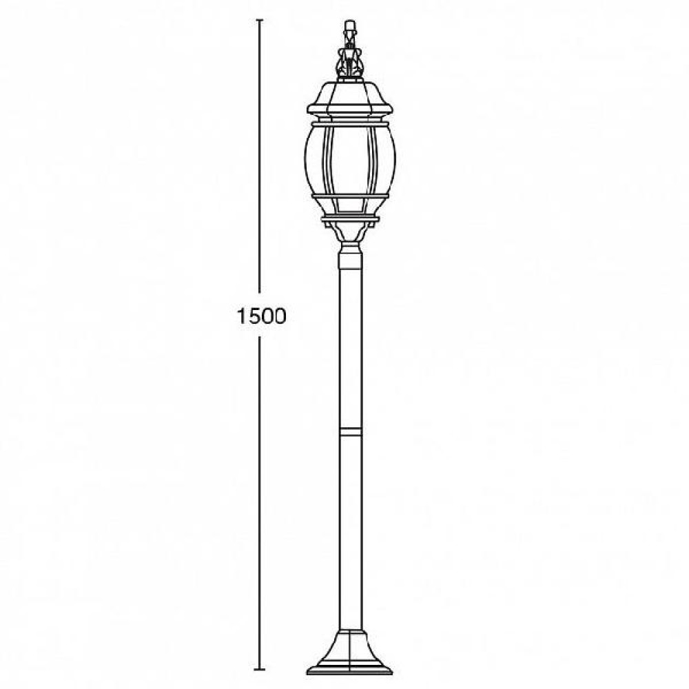 Наземный фонарь  83406L Bl