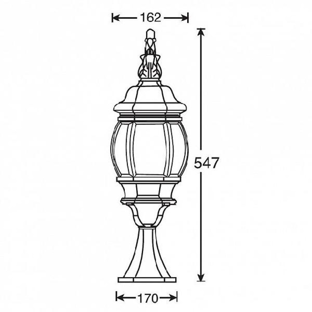 Наземный фонарь  83404S W