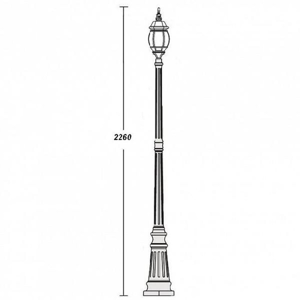 Наземный фонарь  83409S Bl