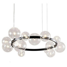 Подвесная люстра Art Deco Bubble OMG1075R black/clear